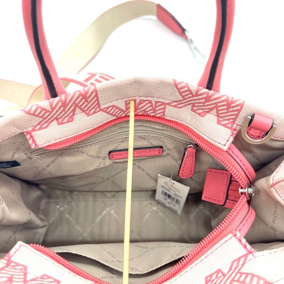 Michael Kors Mirella Small Shopper Top Zip Satchel Xbody Bag - Picture 7 of 9